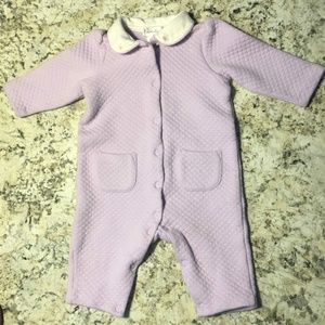 Ralph Lauren  Lavender Coverall - Peter Pan Collar